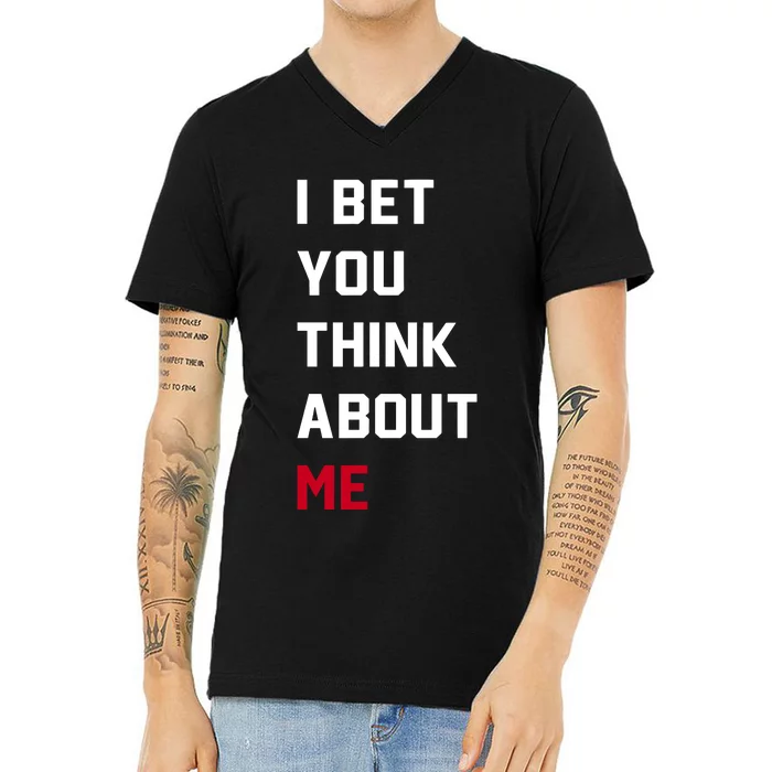 Taylor Wearing I Bet You Think About Me V-Neck T-Shirt