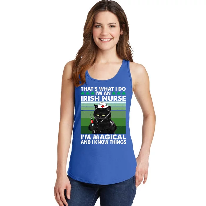 That's What I Do I'm An Irish Nurse I'm Magical Cute Gift Ladies Essential Tank