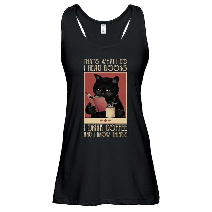 ThatS What I Do I Read Books Drink Coffee And I Know Things Ladies Essential Flowy Tank