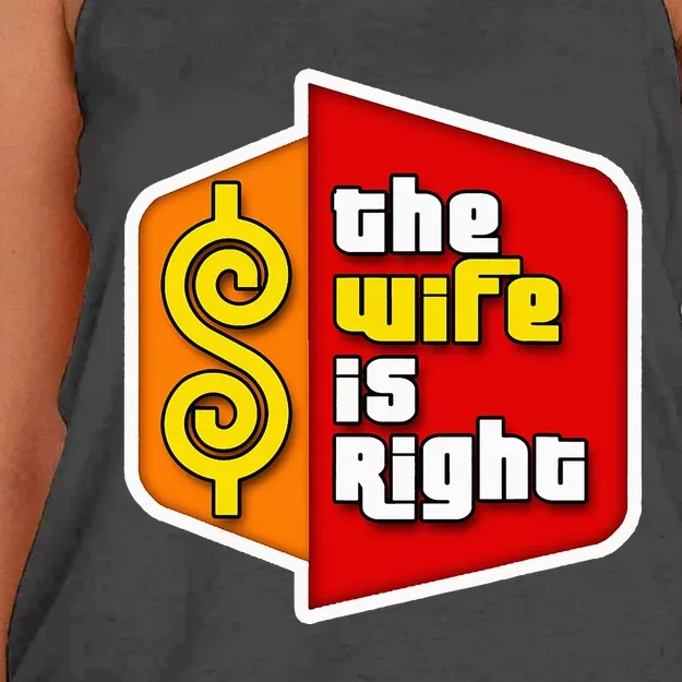 The Wife Is Right Women's Knotted Racerback Tank