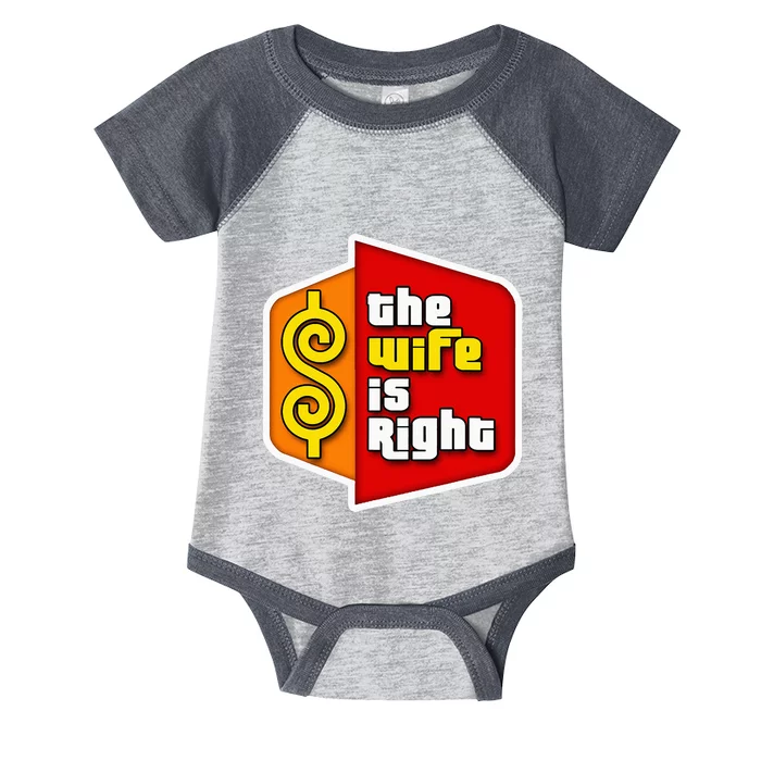 The Wife Is Right Infant Baby Jersey Bodysuit