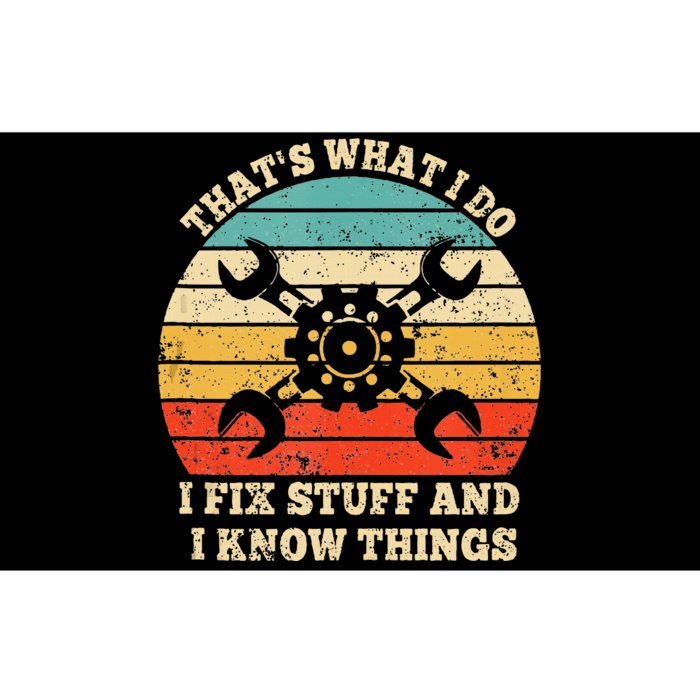 ThatS What I Do I Fix Stuff And I Know Things Vintage Bumper Sticker