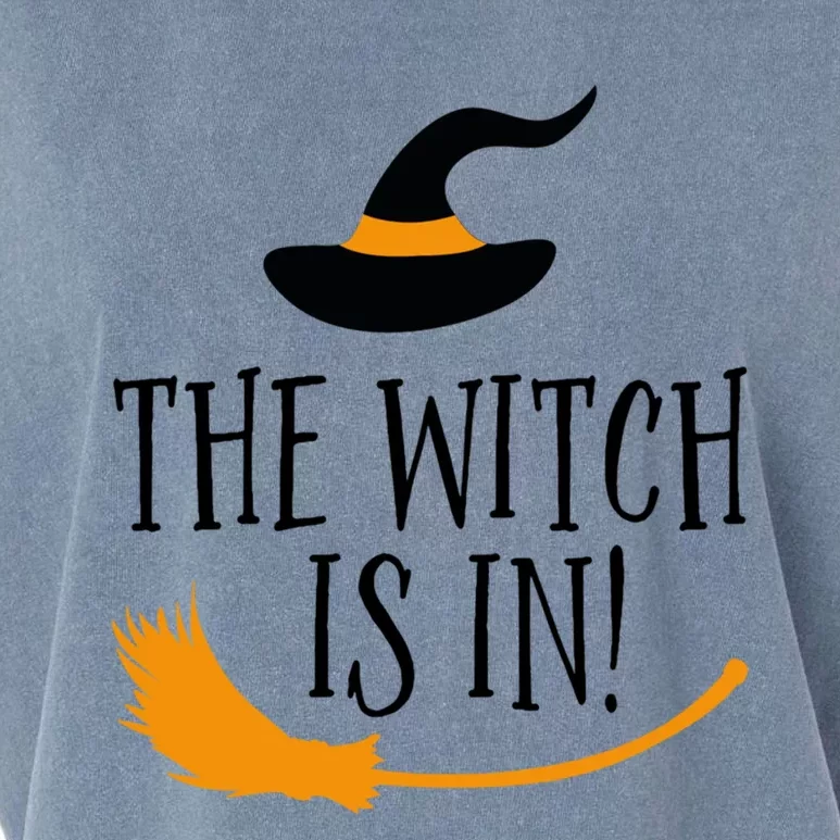 The Witch Is In Halloween Funny Boss Teacher Mom Wife Gift Garment-Dyed Women's Muscle Tee