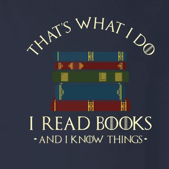 That's What I Do I Read Books And I Know Things Reading Toddler Long Sleeve Shirt