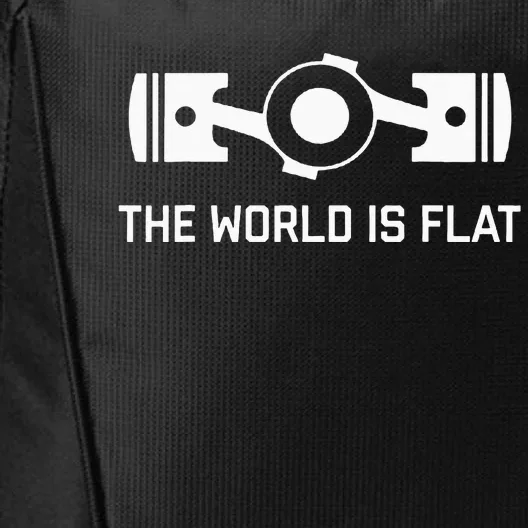 The World Is Flat Flat Four Boxer Engine Jdm Racecar City Backpack