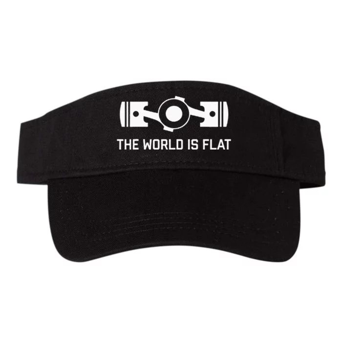 The World Is Flat Flat Four Boxer Engine Jdm Racecar Valucap Bio-Washed Visor