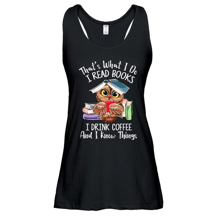 Thats What I Do I Read Books I Drink Coffee Funny Ladies Essential Flowy Tank