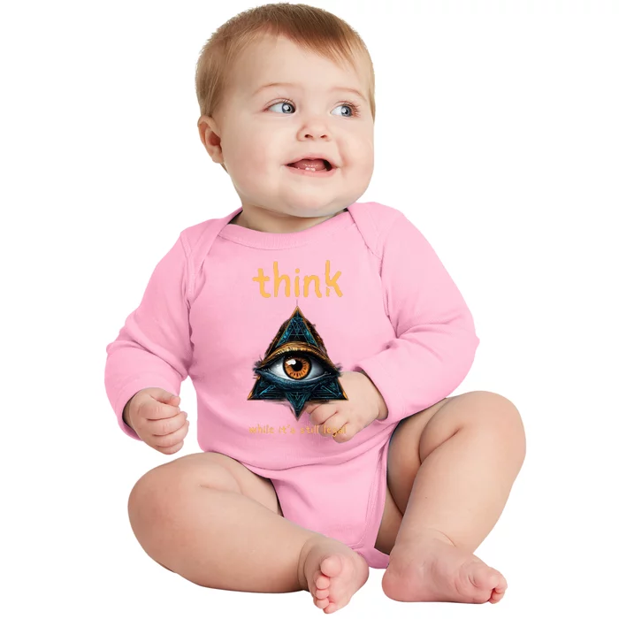 Think While ItS Still Legal Anti Woke Conservative Baby Long Sleeve Bodysuit