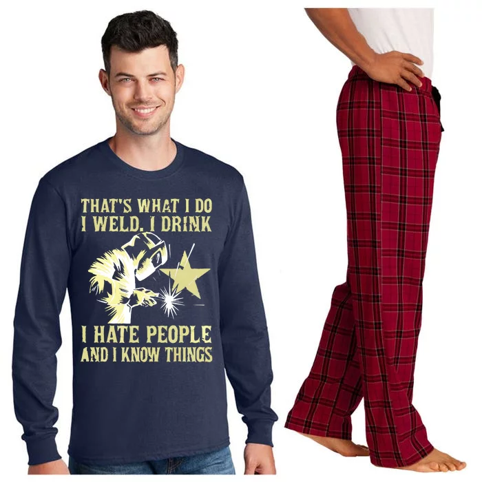 That's What I Do I Read Books And I Know Things Reading Long Sleeve Pajama Set