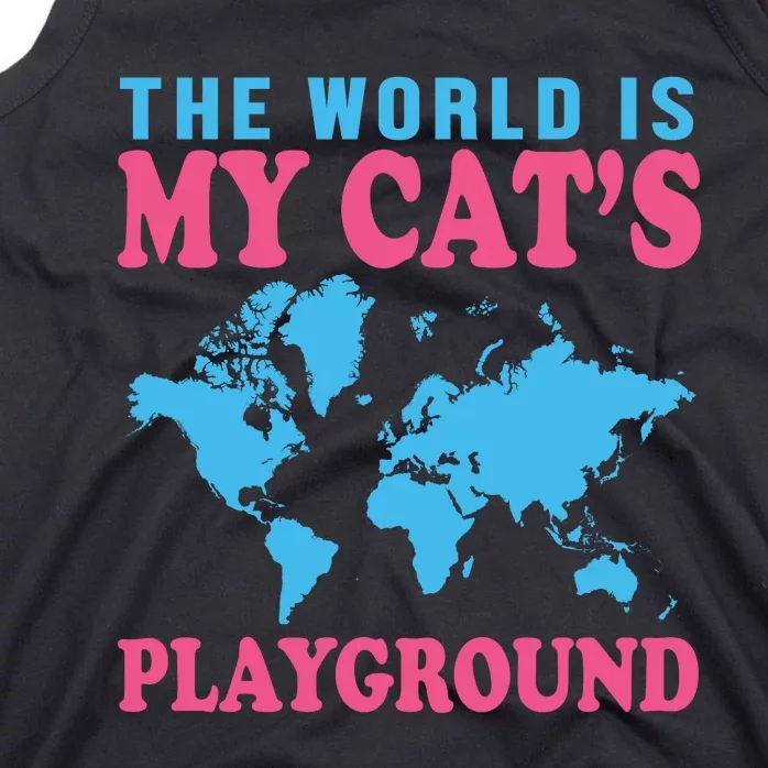 The World Is My Cat's Playground Tank Top