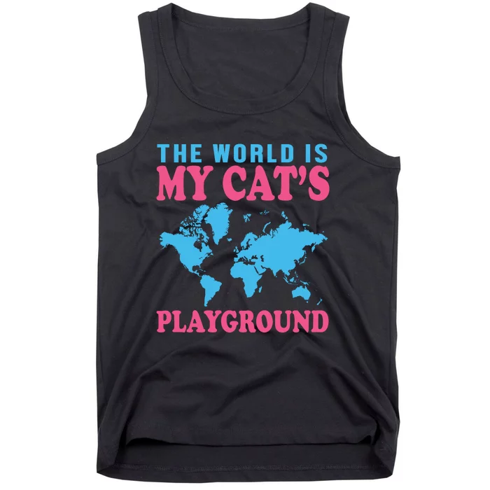 The World Is My Cat's Playground Tank Top