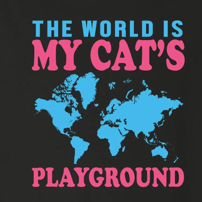 The World Is My Cat's Playground Toddler Long Sleeve Shirt