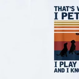 That's What I Do I Pet Dogs I Play Guitars And I Know Things Softstyle Adult Sport Polo