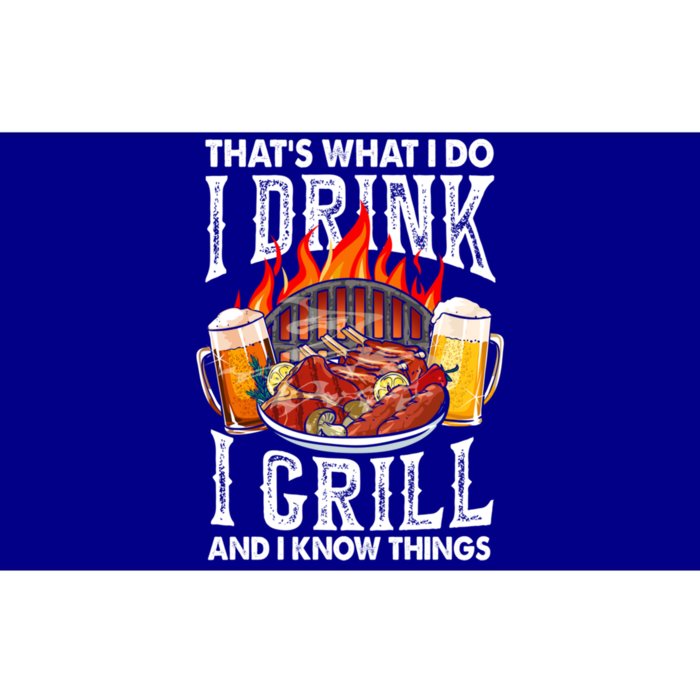 Thats What I Do I I Grill And Know Things Bbq Beer Cute Gift Bumper Sticker