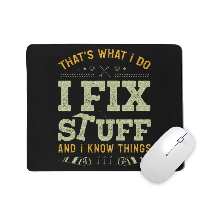 Thats What I Do I Read Books And I Know Things Funny Reading Mousepad