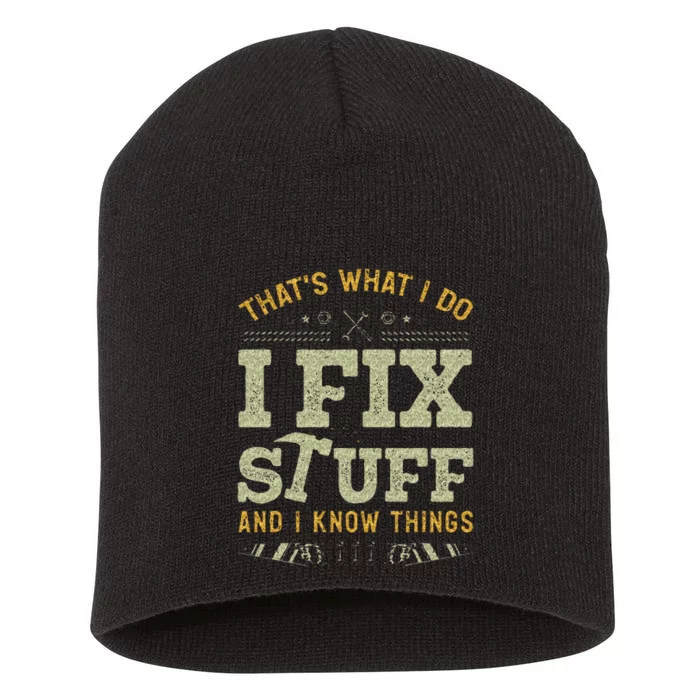 Thats What I Do I Read Books And I Know Things Funny Reading Short Acrylic Beanie