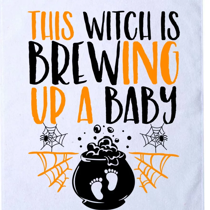 This Witch Is Brewing Up A Halloween Pregnant Costume Gift Platinum Collection Golf Towel