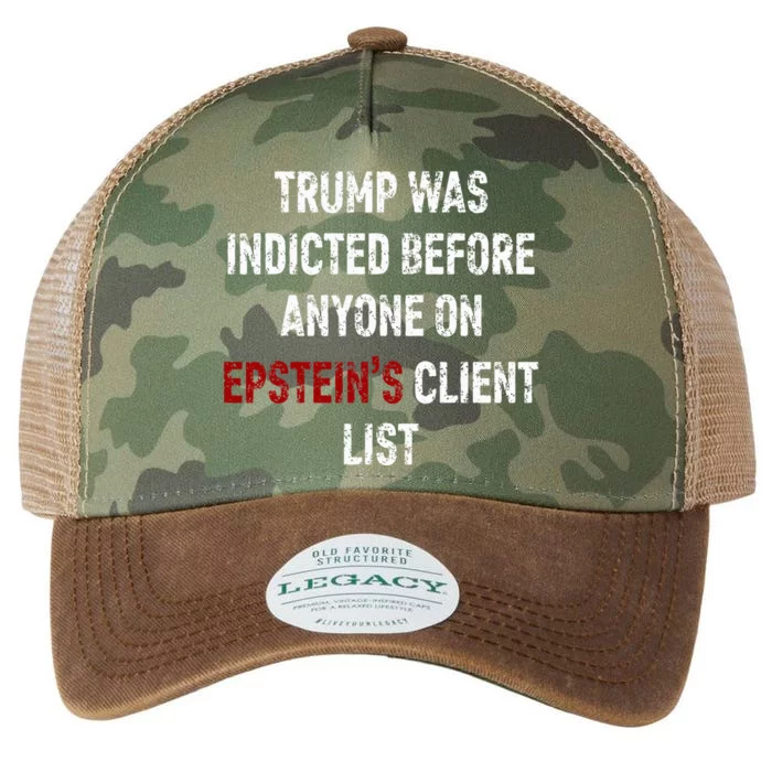 Trump Was Indicted Before Anyone On Epstein’s Client List Legacy Tie Dye Trucker Hat