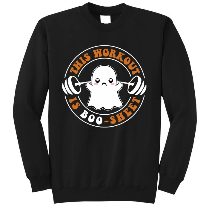 This Workout Is Boo Sheet Funny Cute Gym Ghost Halloween Sweatshirt