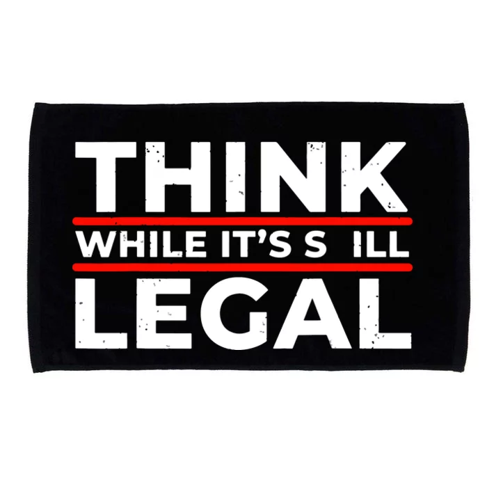 Think While It's Legal Microfiber Hand Towel