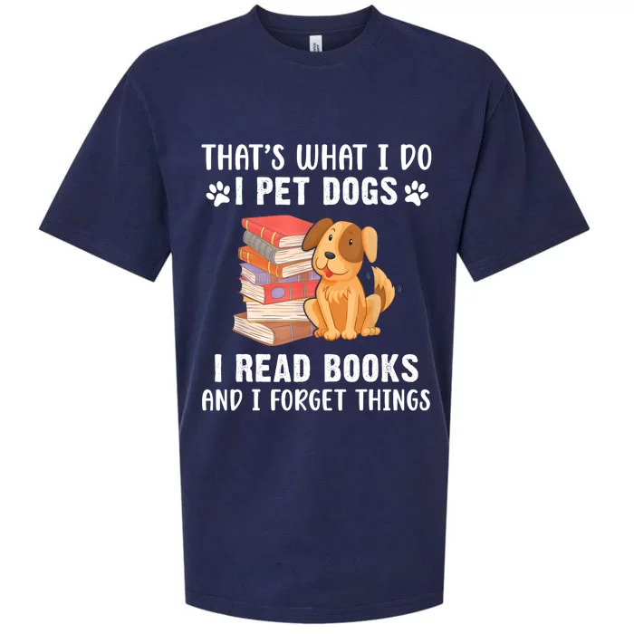 That What I Do I Pet Dogs I Play Guitars & I Know Things Dog Sueded Cloud Jersey T-Shirt