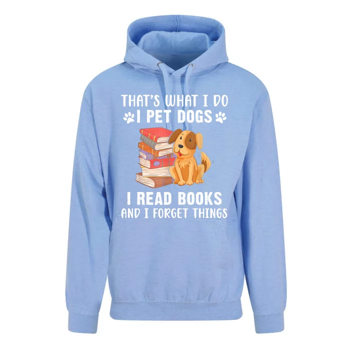 That What I Do I Pet Dogs I Play Guitars & I Know Things Dog Unisex Surf Hoodie