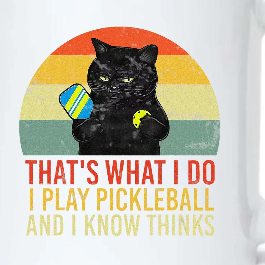 ThatS What I Do Cat Lovers Paddleball Player Pickleball Black Color Changing Mug