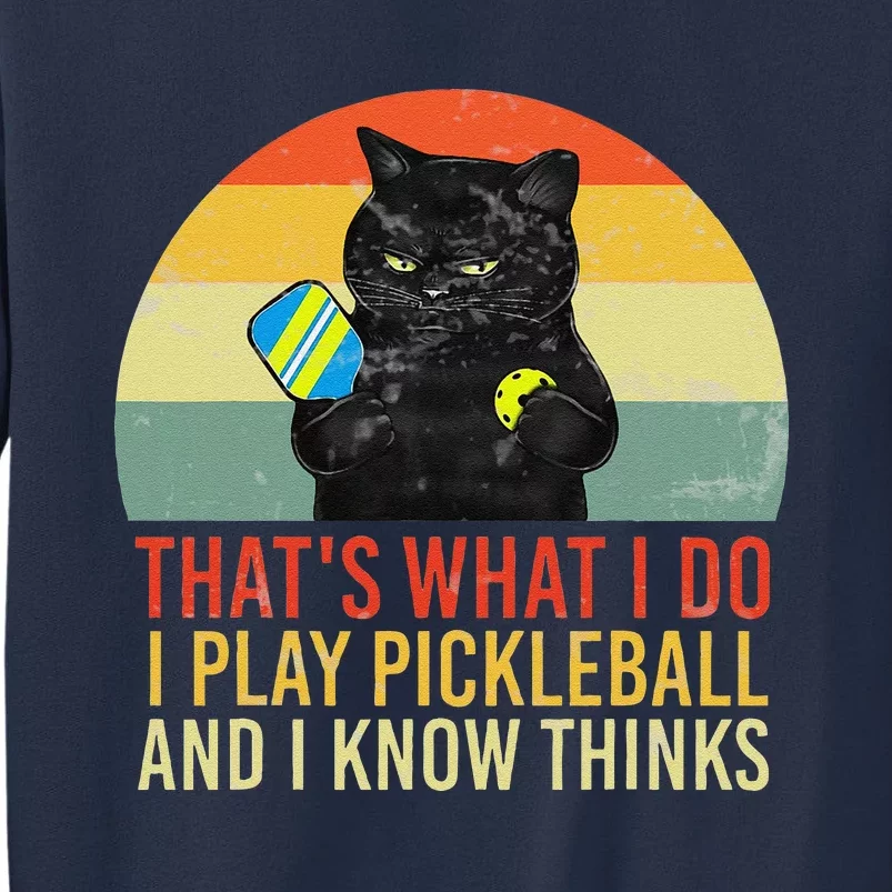 ThatS What I Do Cat Lovers Paddleball Player Pickleball Sweatshirt