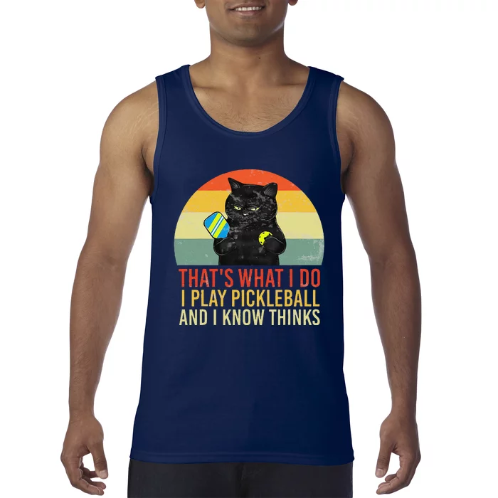 ThatS What I Do Cat Lovers Paddleball Player Pickleball Tank Top