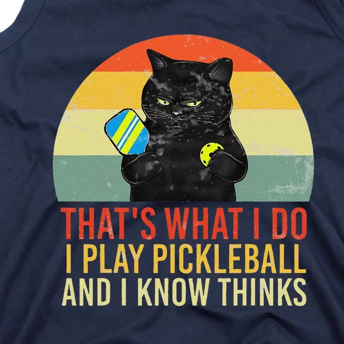 ThatS What I Do Cat Lovers Paddleball Player Pickleball Tank Top