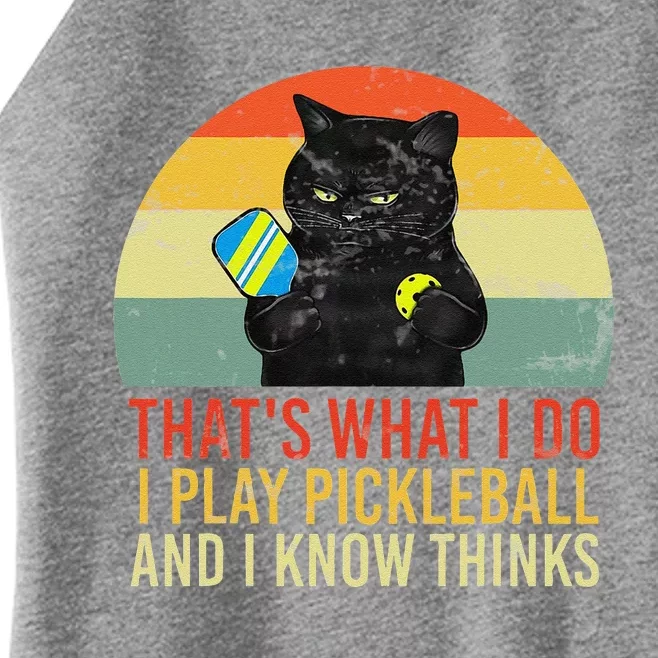 ThatS What I Do Cat Lovers Paddleball Player Pickleball Women’s Perfect Tri Rocker Tank