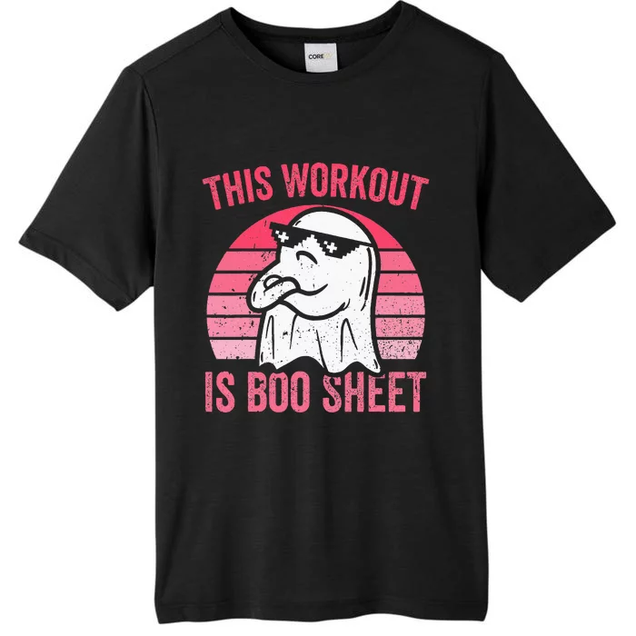 This Workout Is Boo Sheet Halloween Gym Ghost ChromaSoft Performance T-Shirt