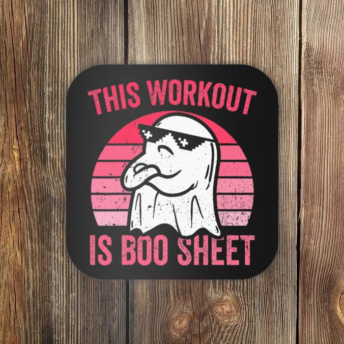 This Workout Is Boo Sheet Halloween Gym Ghost Coaster