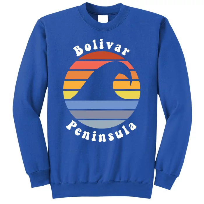 Tx Wave In Bolivar Peninsula Texas Beach Vacation Souvenir Gift Tall Sweatshirt