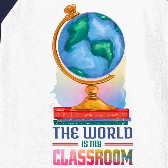 The World Is My Classroom Globe Baseball Sleeve Shirt