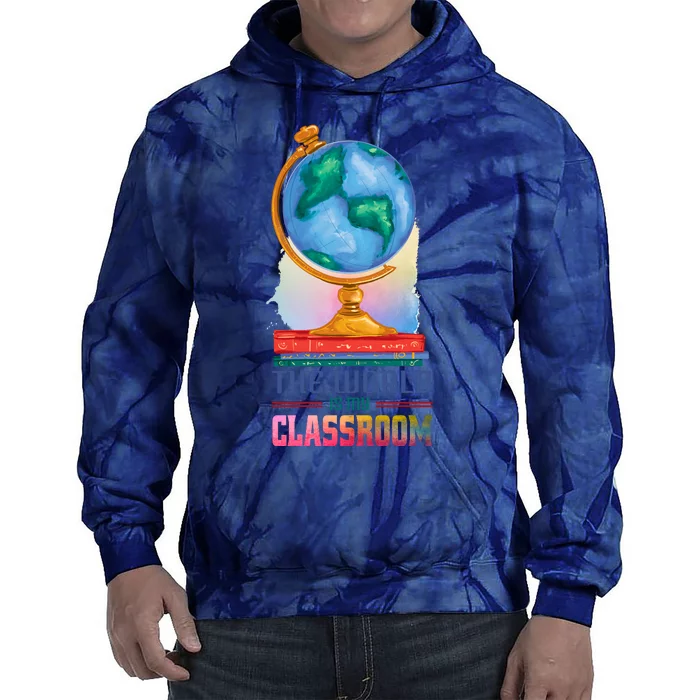 The World Is My Classroom Globe Tie Dye Hoodie