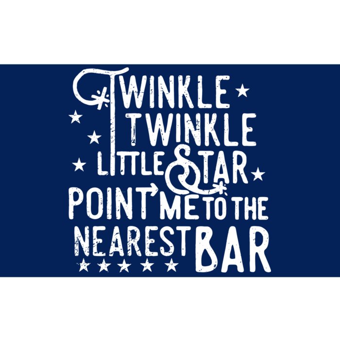 Twinkle Little Star Point Me To The Nearest Bar Bumper Sticker