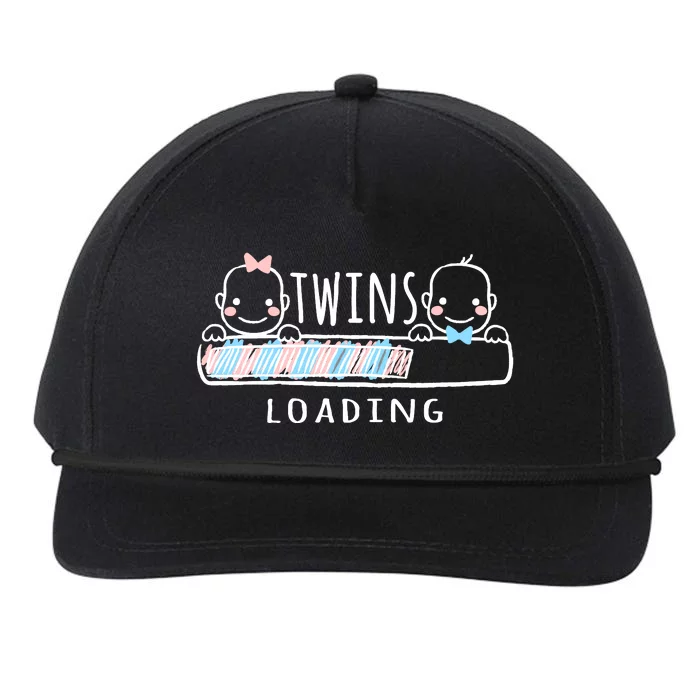 Twins loading cute twin mother Snapback Five-Panel Rope Hat