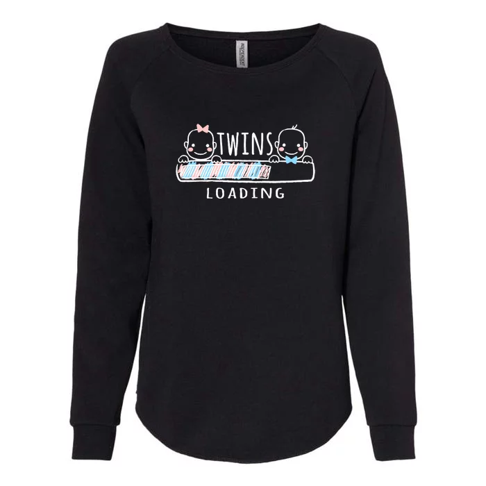 Twins loading cute twin mother Womens California Wash Sweatshirt