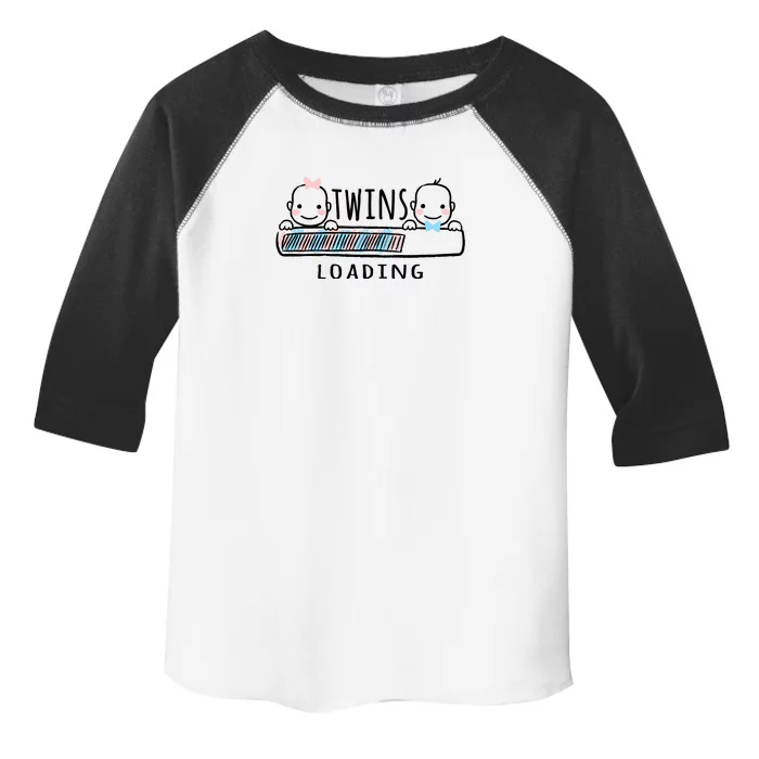 Twins loading cute twin mother Toddler Fine Jersey T-Shirt