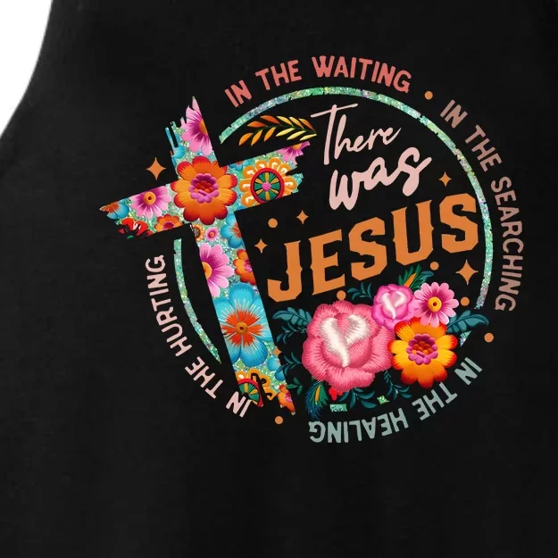 There Was Jesus In The Waiting Ladies Tri-Blend Wicking Tank