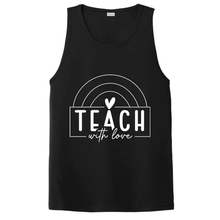 Teach With Love Heart Performance Tank