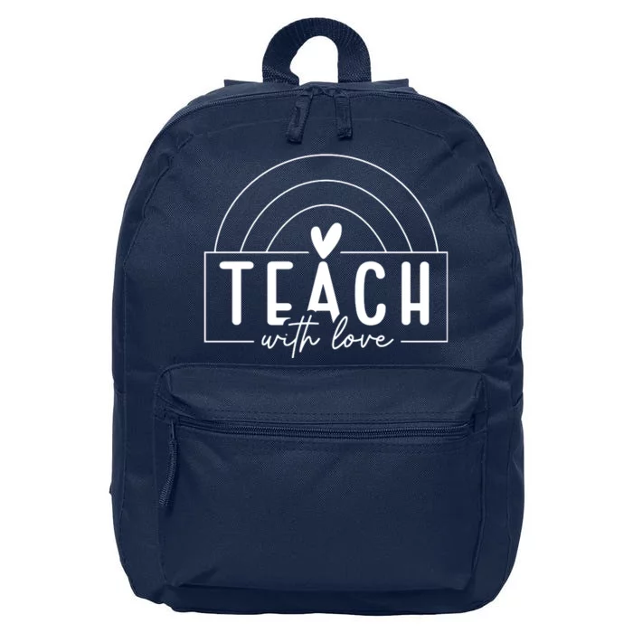 Teach With Love Heart 16 in Basic Backpack