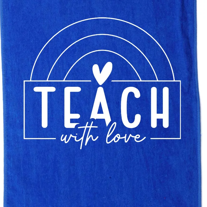 Teach With Love Heart Platinum Collection Golf Towel