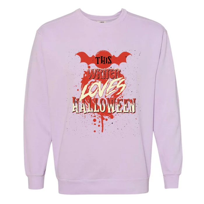 This Writer Loves Halloween For Journalists And Bloggers Garment-Dyed Sweatshirt