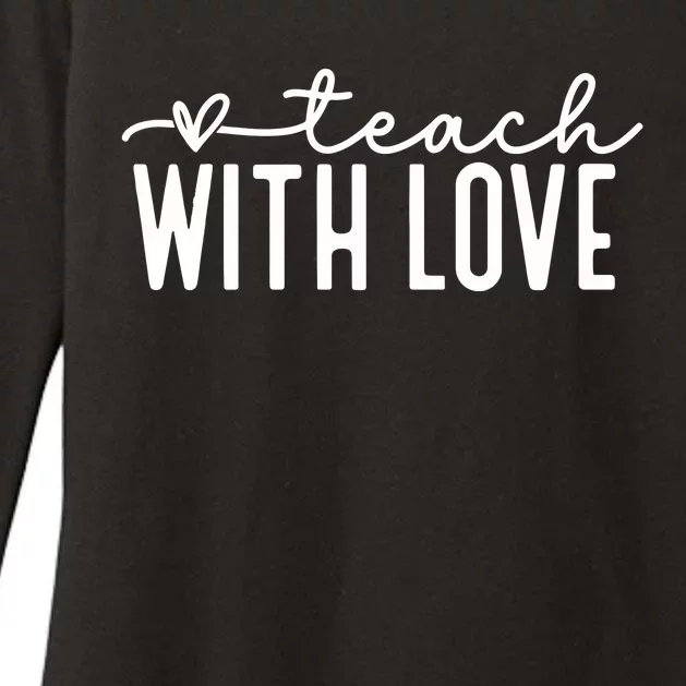 Teach With Love Teacher Life Womens CVC Long Sleeve Shirt