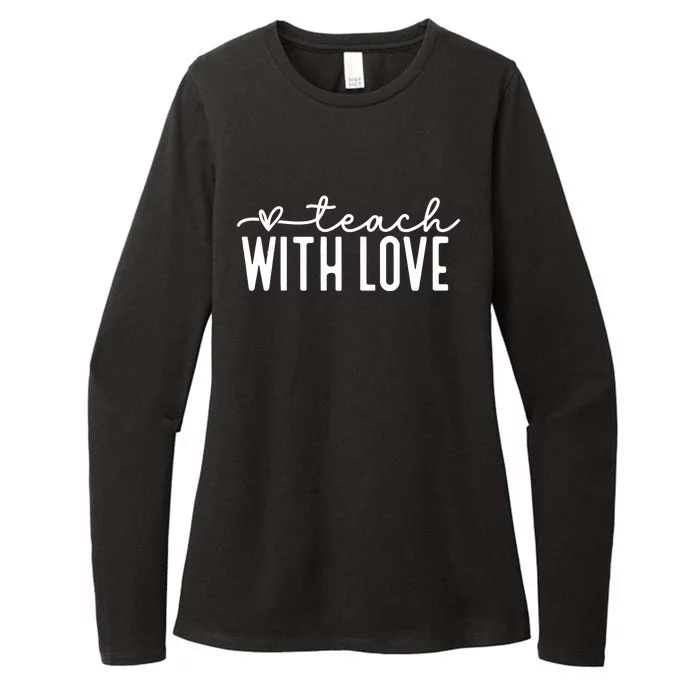 Teach With Love Teacher Life Womens CVC Long Sleeve Shirt