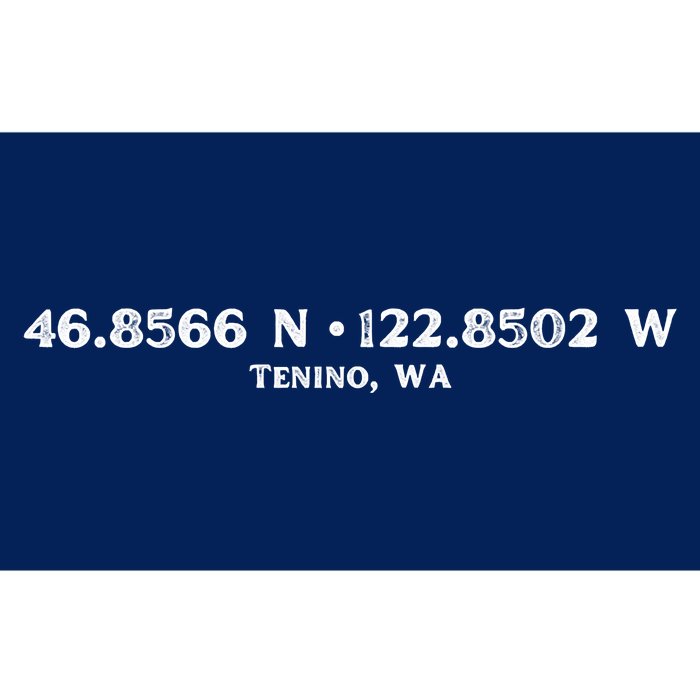 Tenino, WA Location Coordinates Bumper Sticker