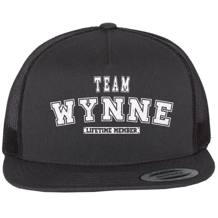 Team WYNNE Lifetime Member Family Last Name Flat Bill Trucker Hat