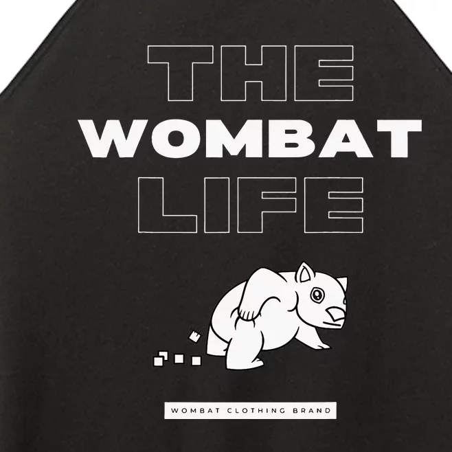 The Wombat Life Funny Animal Zoo Australia Women’s Perfect Tri Rocker Tank